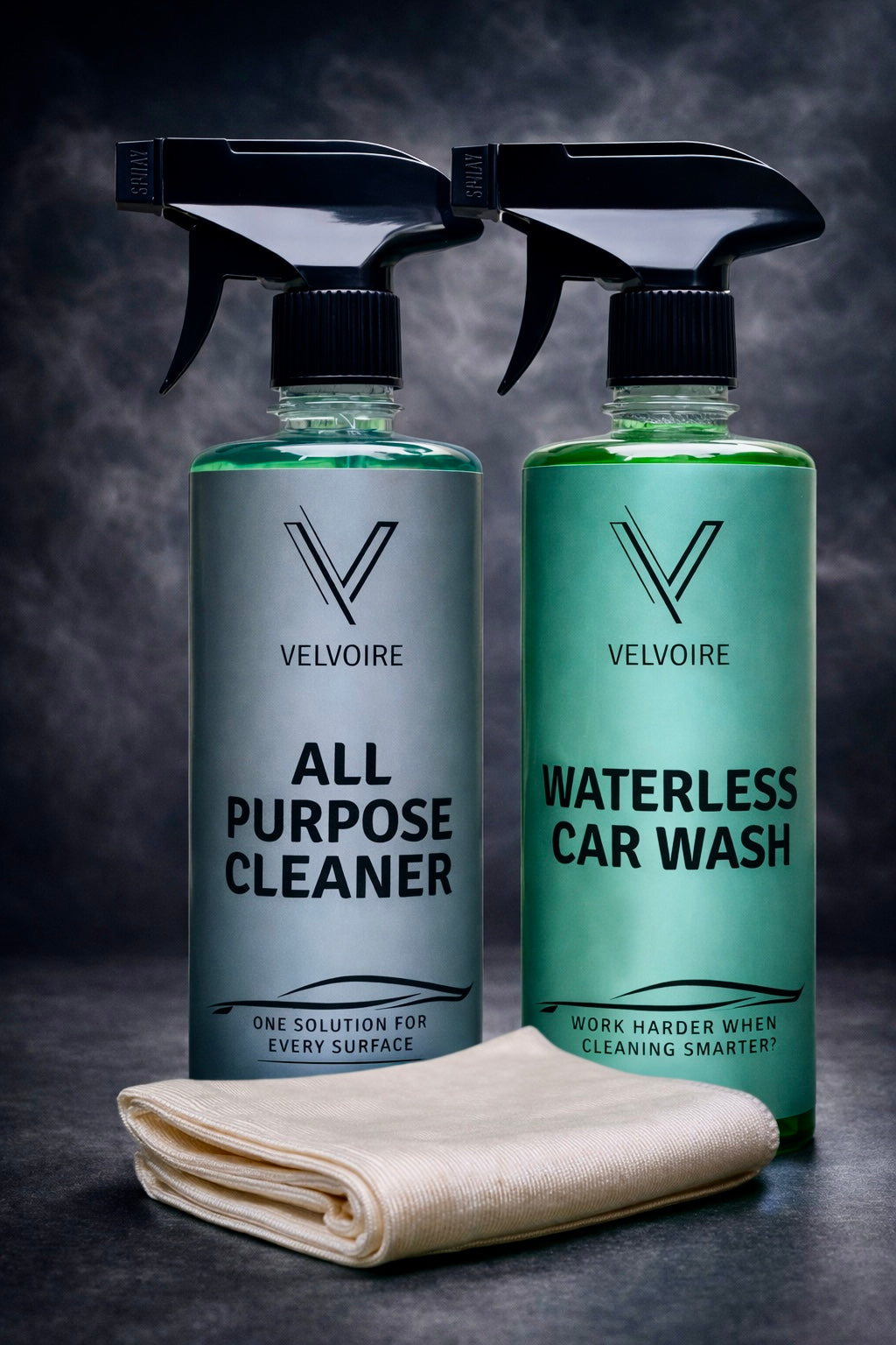 All Purpose Cleaner + Waterless Car Wash + Microfiber Cloth