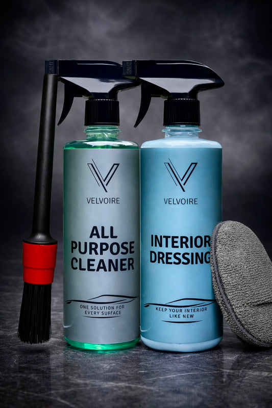 All Purpose Cleaner + Interior Dressing + Detailing Brush + Applicator Pad