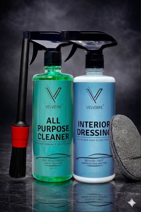 All Purpose Cleaner + Interior Dressing + Detailing Brush + Applicator Pad