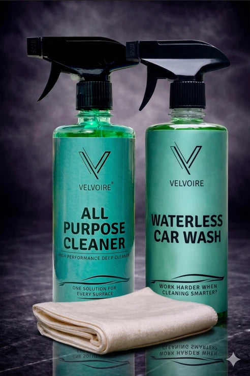 All Purpose Cleaner + Waterless Car Wash + Microfiber Cloth